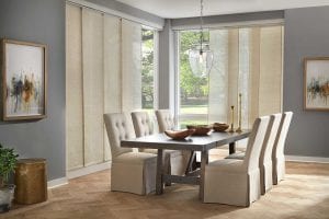 Panel track shades window covering blinds utah