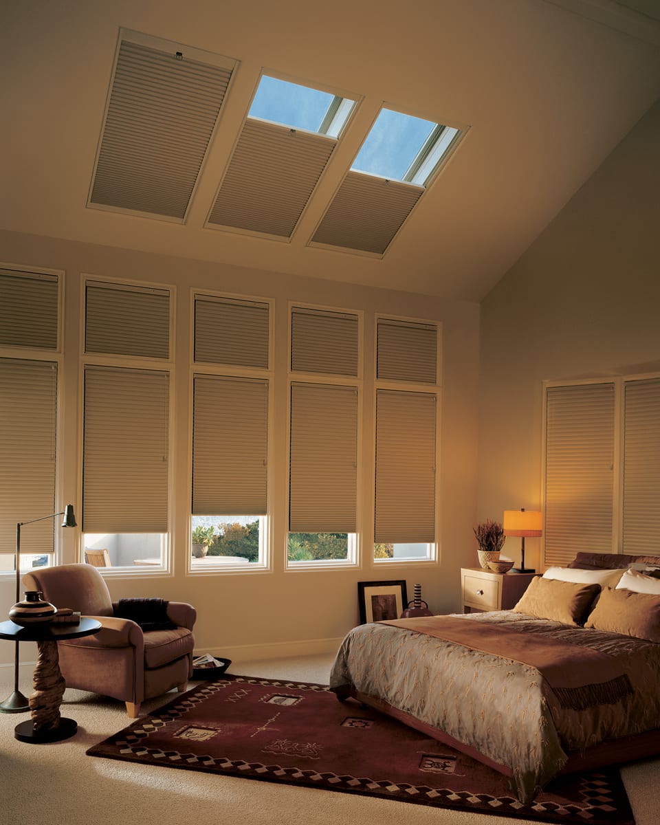 Blackout skylight window coverings.