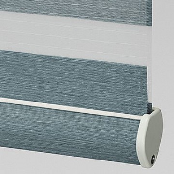Close up of a banded roller shade